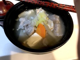 取り分け腎臓病食ー豚汁