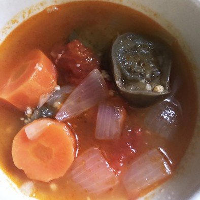 風邪対策！野菜に甘みたっぷり絶品スープの写真