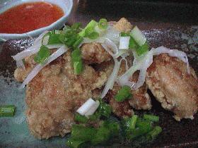 にんにく風味の唐揚