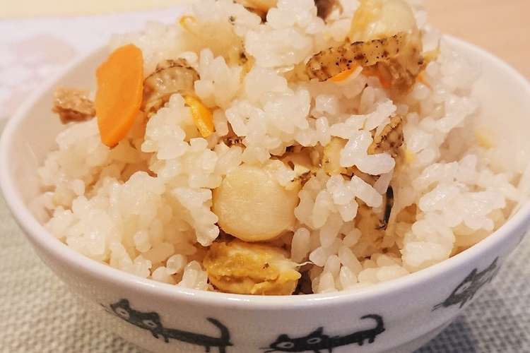 ベビーホタテの炊き込みご飯 レシピ 作り方 By Ayu Suke クックパッド 簡単おいしいみんなのレシピが350万品