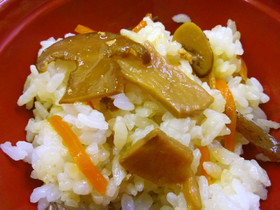 【病院】まつたけごはん【給食】