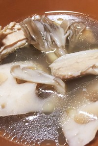 台湾で教わった鶏肉とれんこんのスープ