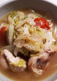 満腹スープ煮☆白菜と鶏もも肉のコンソメ煮