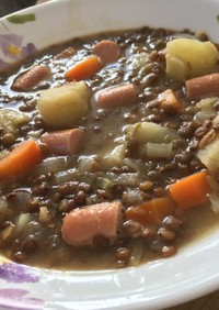 ドイツのレンズ豆スープ♥