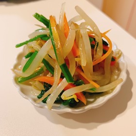 レンジで簡単♡三色ナムル♡