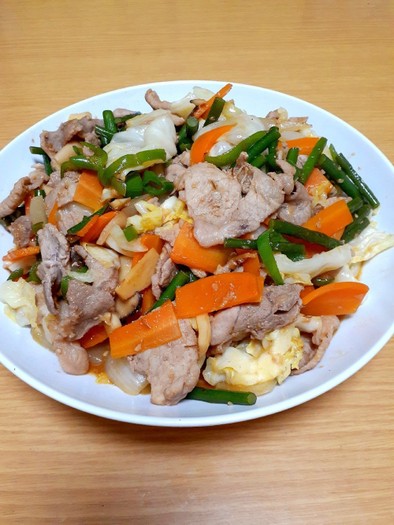 豚肉と野菜の味噌ダレ炒めの写真