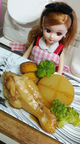 リカちゃん♡鶏の甘酢煮ꕤ*.゚