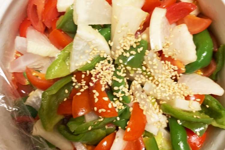 レンジ干し大根と丸ごとピーマンの和え物 レシピ 作り方 By Beroneete クックパッド