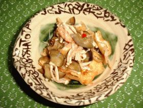 油揚げと野菜のコチュジャン和え