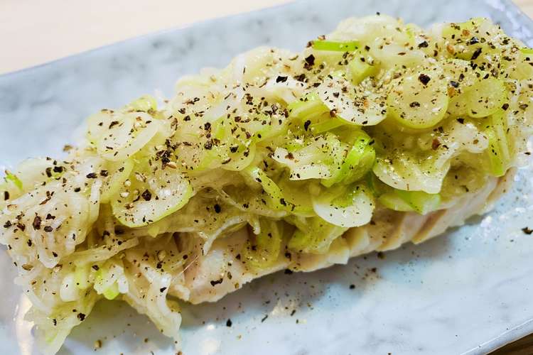 ネギ塩だれサラダチキン レシピ 作り方 By たくのみ クックパッド 簡単おいしいみんなのレシピが358万品