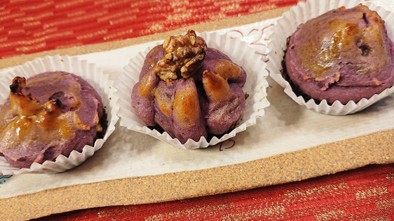 紫芋のスイートポテト の写真