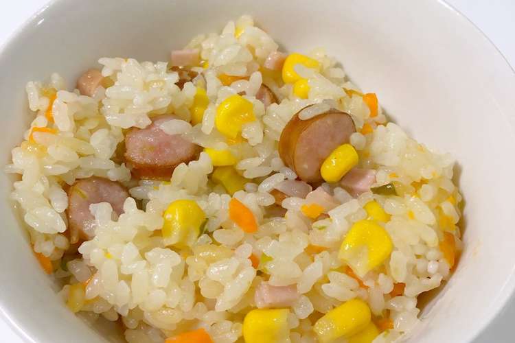 子どもも大好き 野菜いっぱい炊飯器ピラフ レシピ 作り方 By 38 クックパッド 簡単おいしいみんなのレシピが360万品