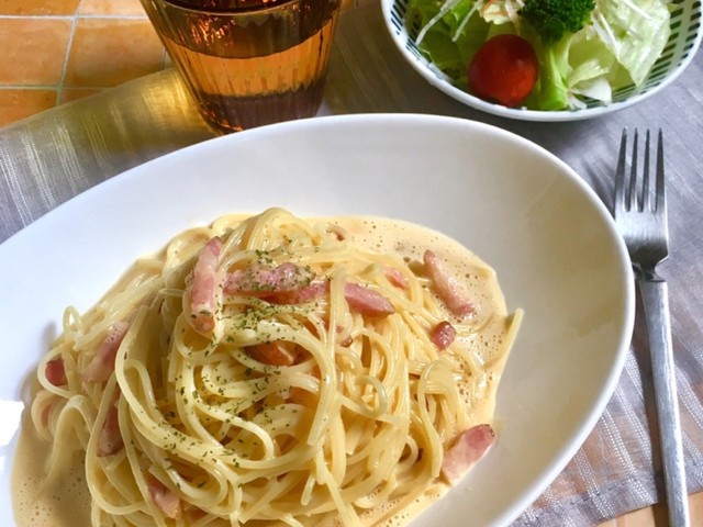 包丁も火も使わない 簡単全卵カルボナーラ レシピ 作り方 By サヤスカマカン クックパッド 簡単おいしいみんなのレシピが354万品