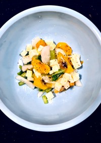 かぶ・柿・クリチの簡単サラダ