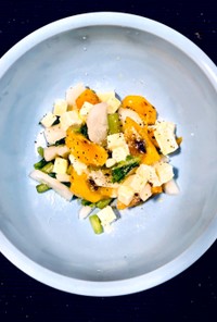 かぶ・柿・クリチの簡単サラダ