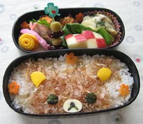 オカカでリラックマ(キャラ弁)