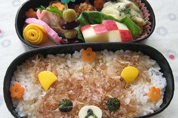オカカでリラックマ キャラ弁 レシピ 作り方 By ラミラミ クックパッド 簡単おいしいみんなのレシピが360万品
