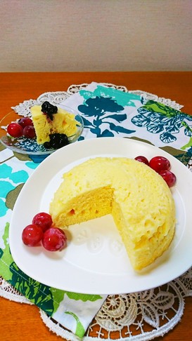 簡単☆ ホットケーキミックス♪蒸しパン