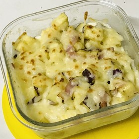 生クリームでサツマイモのグラタン