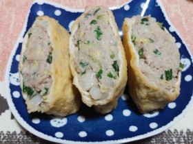 糖質オフ☆油揚げ餃子