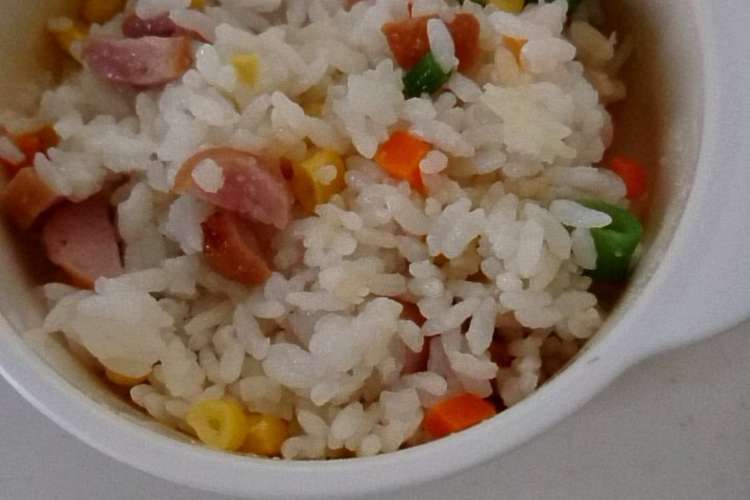 離乳食完了期 レンジで簡単チャーハン レシピ 作り方 By いおん クックパッド 簡単おいしいみんなのレシピが360万品