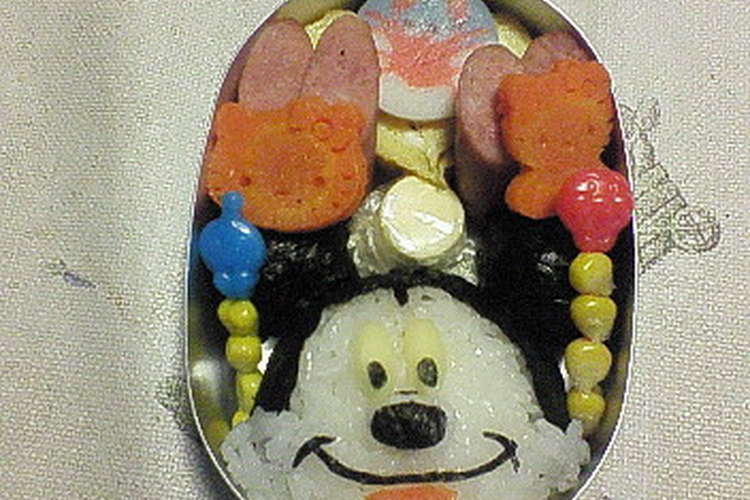 キャラ弁 ミッキーマウス レシピ 作り方 By Harutonatu クックパッド