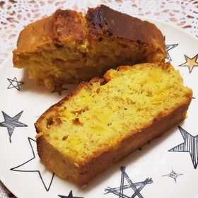 サツマイモとバナナのパウンドケーキ