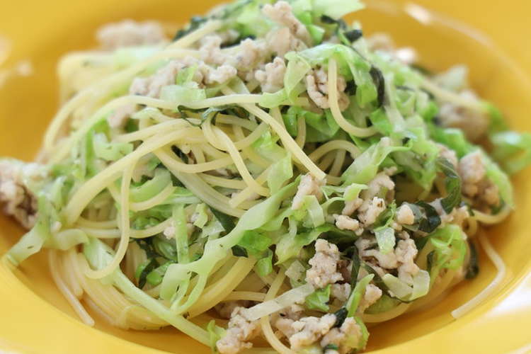 大葉と春キャベツのあっさりパスタ レシピ 作り方 By 株式会社出来商店 クックパッド 簡単おいしいみんなのレシピが352万品