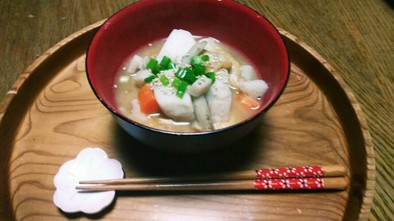 根菜と里芋の芋の子汁✨(^q^)☺⛄の写真