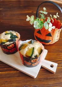 【ハロウィン】ダイソー型♡豆腐マフィン