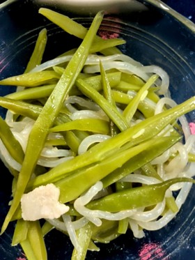 インゲン炒め