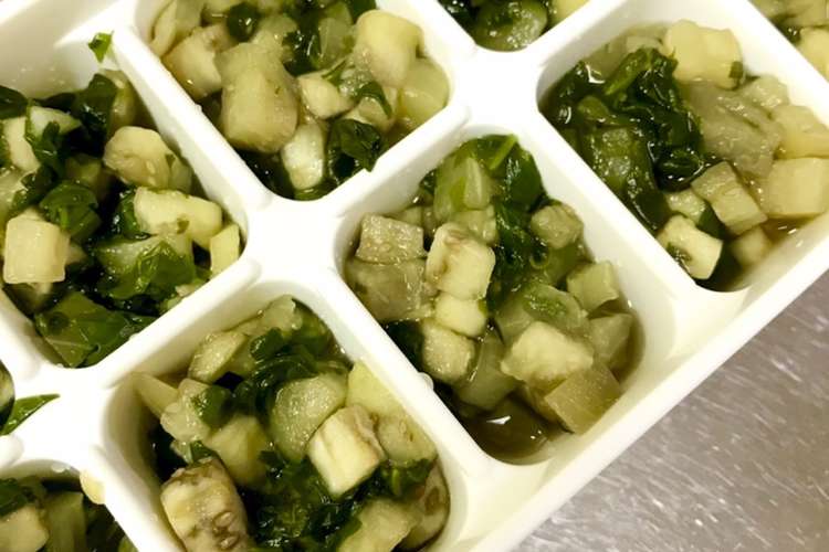 離乳食後期 なすとほうれん草の煮浸し レシピ 作り方 By まむcooking クックパッド 簡単おいしいみんなのレシピが360万品