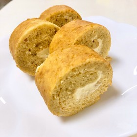 ホットケーキミックス☆バナナロールケーキ
