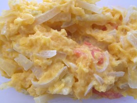 余ったカボチャで簡単サラダ