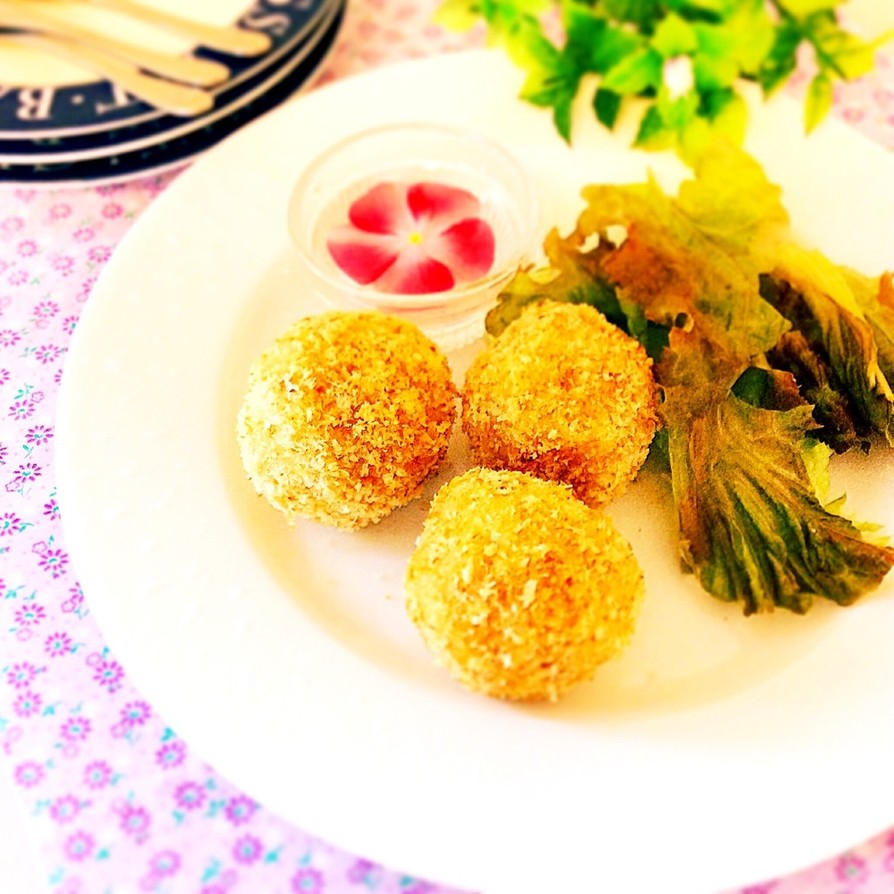 揚げない☆ひとくちバター醤油コロッケ♬の画像