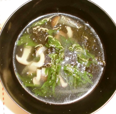 海苔の香味スープの写真