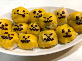 簡単かぼちゃサラダ ハロウィン