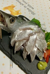 太刀魚　刺身　飾り盛