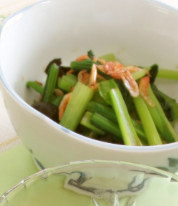 小松菜ときくらげの和え物の画像