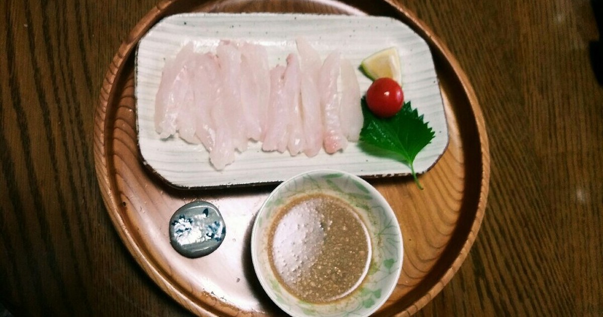 ヒラメのお造りを 肝ポン酢で Q レシピ 作り方 By フラダンス17 クックパッド 簡単おいしいみんなのレシピが353万品