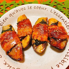 梅肉ソースで♪茄子と青じその豚バラ巻き☆