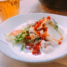 食べるラー油で豆乳鍋