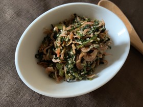 大根葉としらすと桜えびのご飯のお供