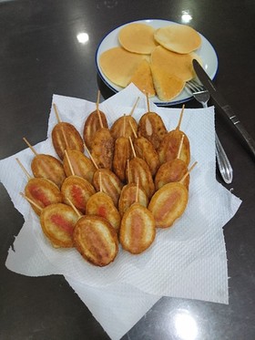 ホットケーキミックスで朝ごはん♪