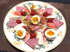 カニカマ&トマタマサラダ