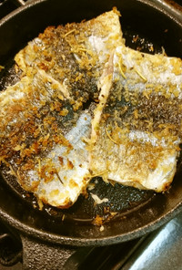 秋刀魚の開きパン粉焼き