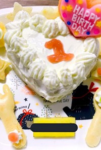 1歳バースデー○水切りヨーグルトケーキ