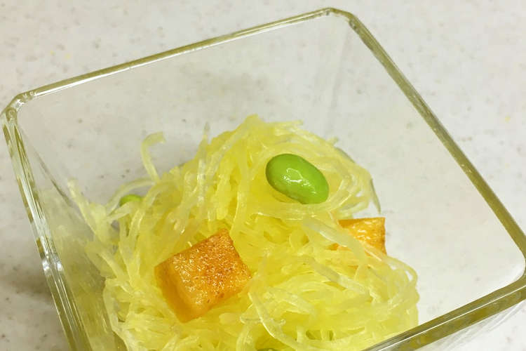 そうめんかぼちゃの酢の物 茹で方 レシピ 作り方 By ケイヤ5621キエ クックパッド