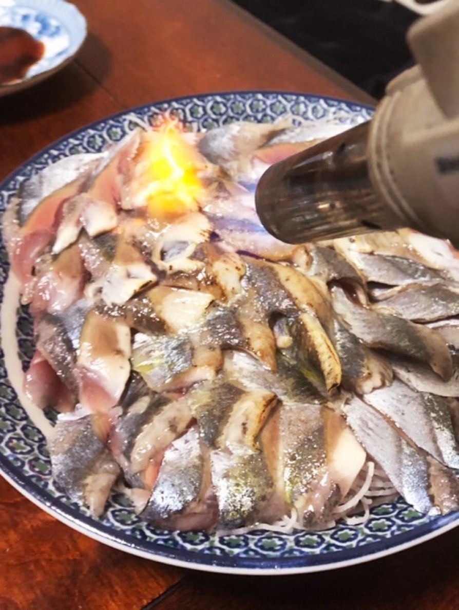 新鮮秋刀魚の炙り食い！！！の画像