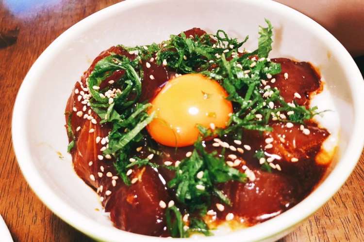 簡単 まぐろユッケ丼 レシピ 作り方 By あんまかろん クックパッド 簡単おいしいみんなのレシピが351万品